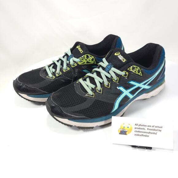 Asics GT-2000 Athletic Lace Up Running Shoes Womens Size 9 T656N Black - Picture 1 of 9
